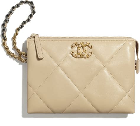 pochette chanel prix|chanel small pouch.